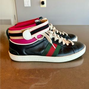 Women’s Gucci high top sneakers.